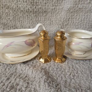 Nautilus Cream and Gold Serveware Set